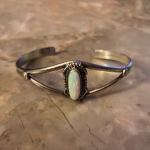 Opal cuff bracelet